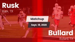 Matchup: Rusk  vs. Bullard  2020