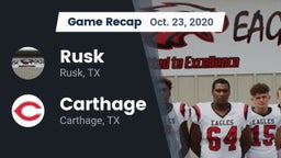 Recap: Rusk  vs. Carthage  2020