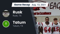 Recap: Rusk  vs. Tatum  2021