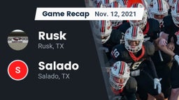 Recap: Rusk  vs. Salado   2021