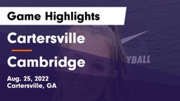 Cartersville  vs Cambridge  Game Highlights - Aug. 25, 2022