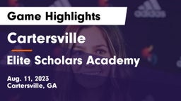 Cartersville  vs Elite Scholars Academy  Game Highlights - Aug. 11, 2023
