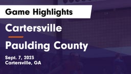 Cartersville  vs Paulding County  Game Highlights - Sept. 7, 2023