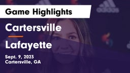 Cartersville  vs Lafayette  Game Highlights - Sept. 9, 2023