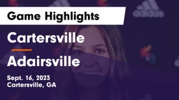Cartersville  vs Adairsville  Game Highlights - Sept. 16, 2023