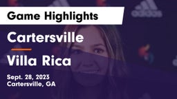 Cartersville  vs Villa Rica  Game Highlights - Sept. 28, 2023