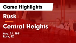 Rusk  vs Central Heights  Game Highlights - Aug. 31, 2021