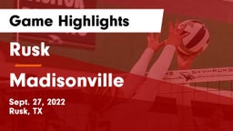 Rusk  vs Madisonville  Game Highlights - Sept. 27, 2022