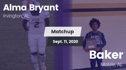 Matchup: Alma Bryant vs. Baker  2020