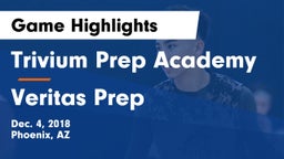 Trivium Prep Academy vs Veritas Prep Game Highlights - Dec. 4, 2018