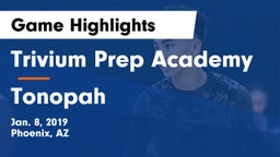 Trivium Prep Academy vs Tonopah  Game Highlights - Jan. 8, 2019