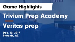 Trivium Prep Academy vs Veritas prep Game Highlights - Dec. 10, 2019
