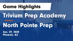 Trivium Prep Academy vs North Pointe Prep  Game Highlights - Jan. 29, 2020