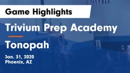 Trivium Prep Academy vs Tonopah  Game Highlights - Jan. 31, 2020