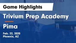 Trivium Prep Academy vs Pima  Game Highlights - Feb. 22, 2020