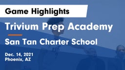 Trivium Prep Academy vs San Tan Charter School Game Highlights - Dec. 14, 2021