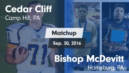 Matchup: Cedar Cliff High vs. Bishop McDevitt  2016