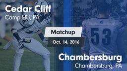 Matchup: Cedar Cliff High vs. Chambersburg  2016