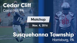 Matchup: Cedar Cliff High vs. Susquehanna Township  2016