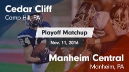 Matchup: Cedar Cliff High vs. Manheim Central  2016