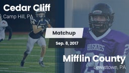 Matchup: Cedar Cliff High vs. Mifflin County  2017