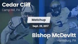 Matchup: Cedar Cliff High vs. Bishop McDevitt  2017