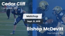 Matchup: Cedar Cliff High vs. Bishop McDevitt  2018