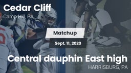 Matchup: Cedar Cliff High vs. Central dauphin East high 2020