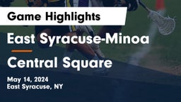 East Syracuse-Minoa  vs Central Square  Game Highlights - May 14, 2024