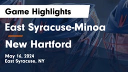 East Syracuse-Minoa  vs New Hartford  Game Highlights - May 16, 2024
