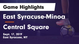 East Syracuse-Minoa  vs Central Square  Game Highlights - Sept. 17, 2019