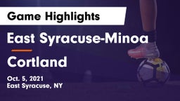 East Syracuse-Minoa  vs Cortland  Game Highlights - Oct. 5, 2021
