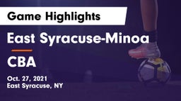 East Syracuse-Minoa  vs CBA Game Highlights - Oct. 27, 2021