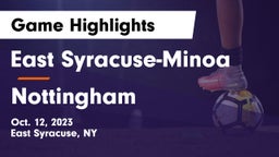 East Syracuse-Minoa  vs Nottingham  Game Highlights - Oct. 12, 2023