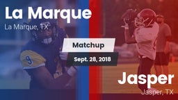 Matchup: La Marque High vs. Jasper  2018