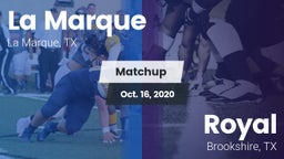 Matchup: La Marque High vs. Royal  2020