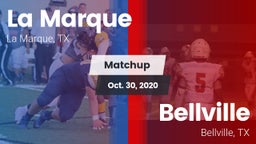 Matchup: La Marque High vs. Bellville  2020