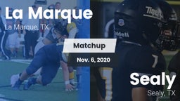 Matchup: La Marque High vs. Sealy  2020