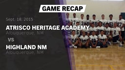 Recap: Atrisco Heritage Academy  vs. Highland  NM 2015