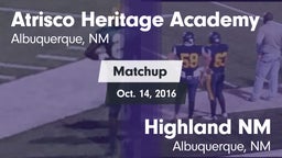 Matchup: Atrisco Heritage vs. Highland  NM 2016