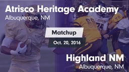 Matchup: Atrisco Heritage vs. Highland  NM 2016