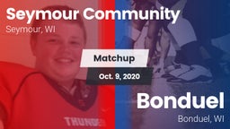 Matchup: Seymour Community  vs. Bonduel  2020