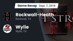 Recap: Rockwall-Heath  vs. Wylie  2018