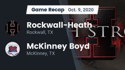 Recap: Rockwall-Heath  vs. McKinney Boyd  2020
