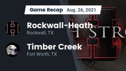 Recap: Rockwall-Heath  vs. Timber Creek  2021