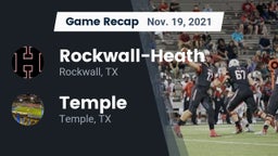 Recap: Rockwall-Heath  vs. Temple  2021