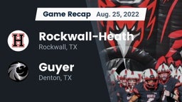 Recap: Rockwall-Heath  vs. Guyer  2022