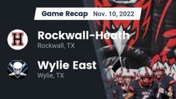 Recap: Rockwall-Heath  vs. Wylie East  2022