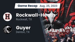 Recap: Rockwall-Heath  vs. Guyer  2023