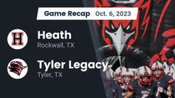 Recap: Heath  vs. Tyler Legacy  2023